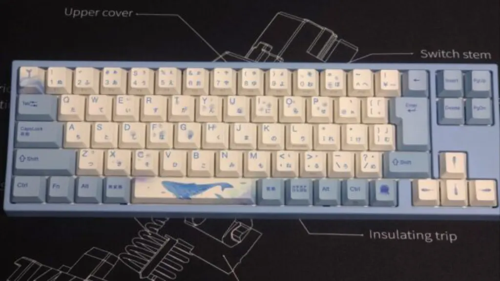 Varmilo メカニカルキーボード TKL 日本語配列　静音デイジー軸 Varmilo Sea Melody】65%(デイジー軸)かわいいブルーのキーボード